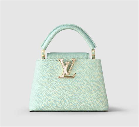 mint green louis vuitton|louis vuitton capucines mini bag.